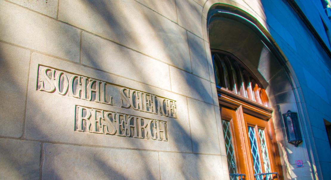 building inscription- text: Social Science Research