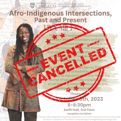 EVENT CANCELED Tiya Miles